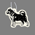 Paper Air Freshener Tag W/ Tab - Akita Dog